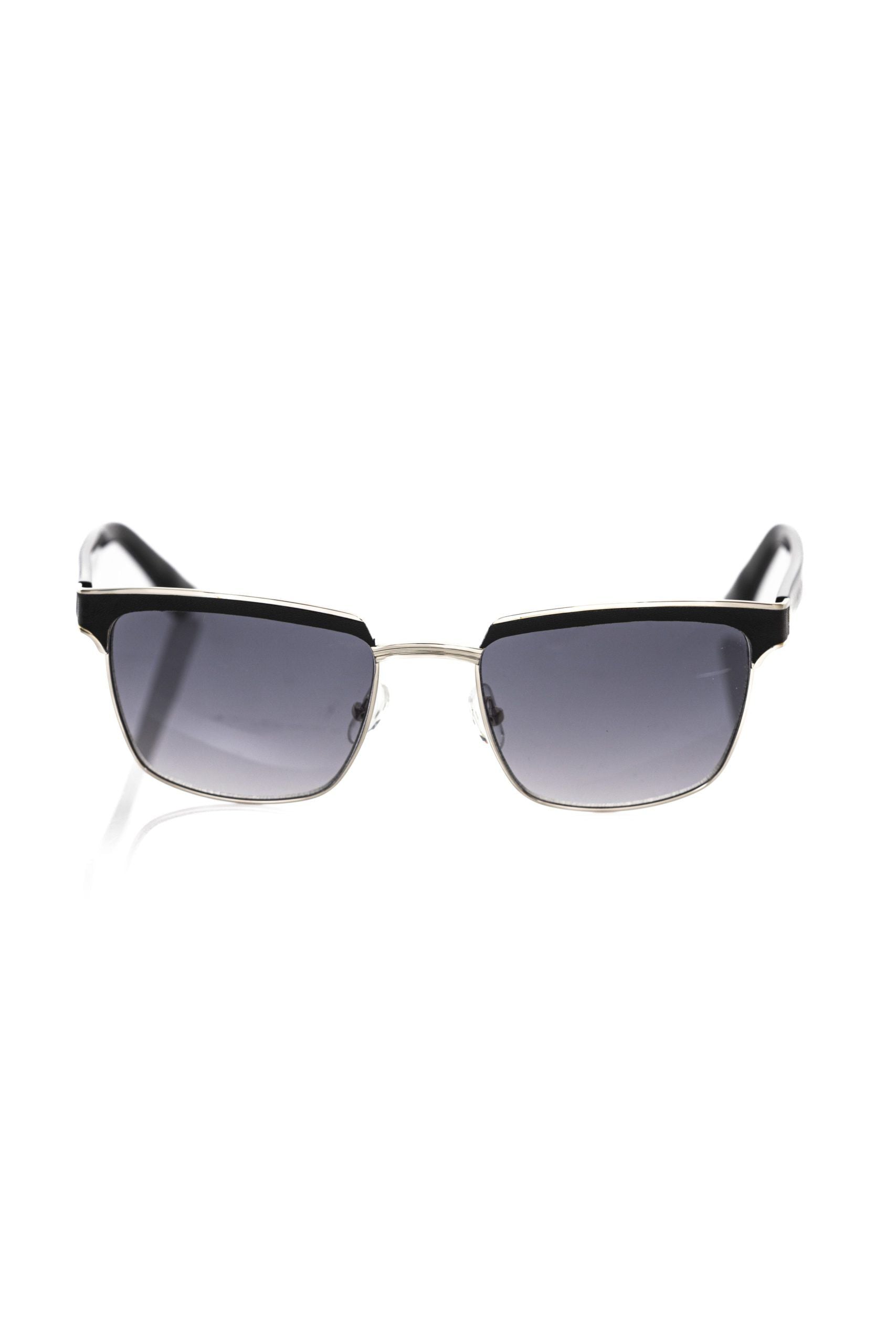 Frankie Morello Black Metallic Fibre Men Sunglasses - Zeiniez