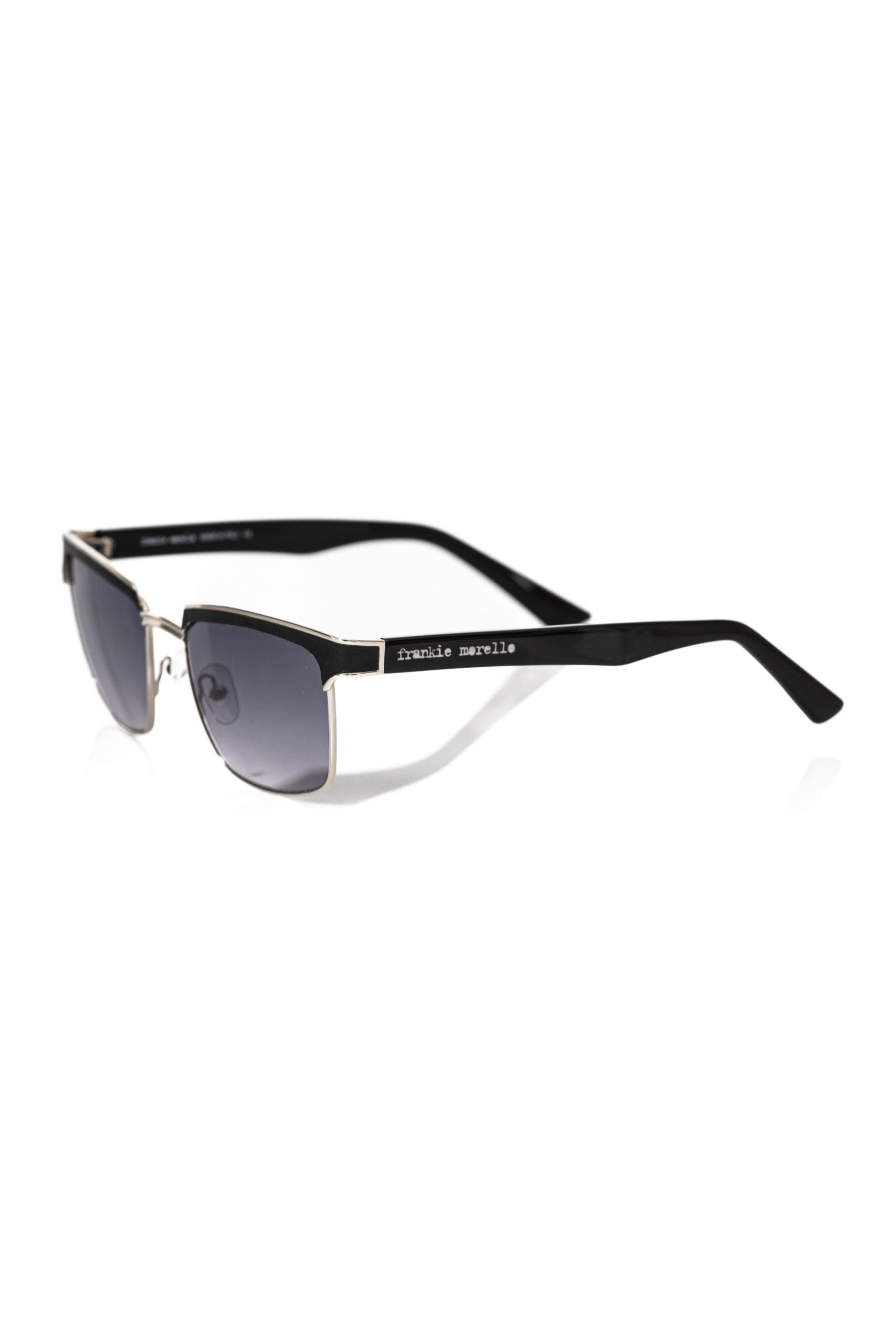 Frankie Morello Black Metallic Fibre Men Sunglasses - Zeiniez
