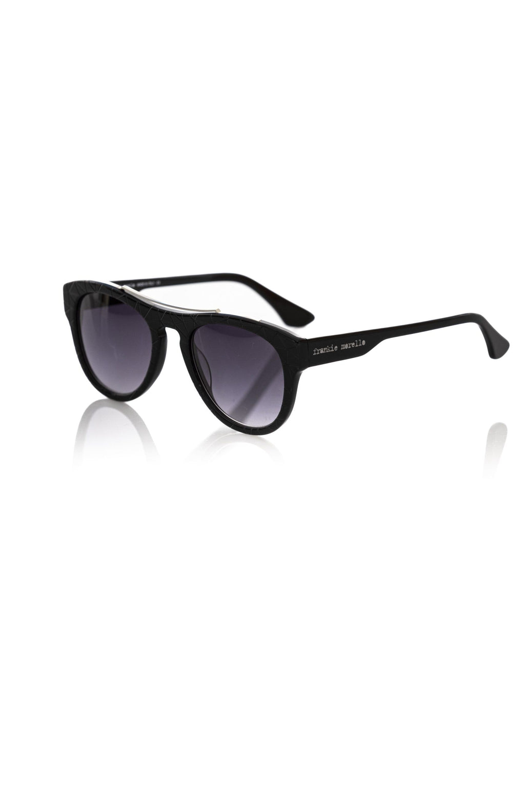 Frankie Morello Black Acetate Men Sunglasses - Zeiniez
