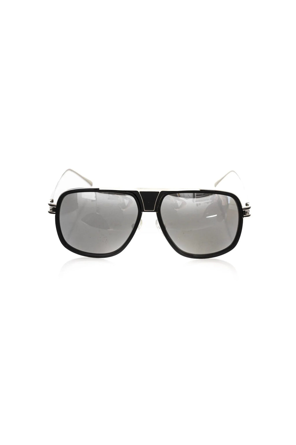Frankie Morello Black Metallic Fiber Men Sunglass - Zeiniez