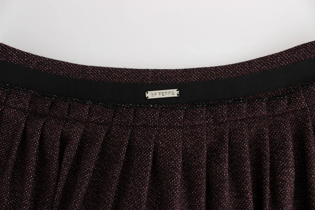 GF Ferre Purple Short Flannel Skirt - Zeiniez