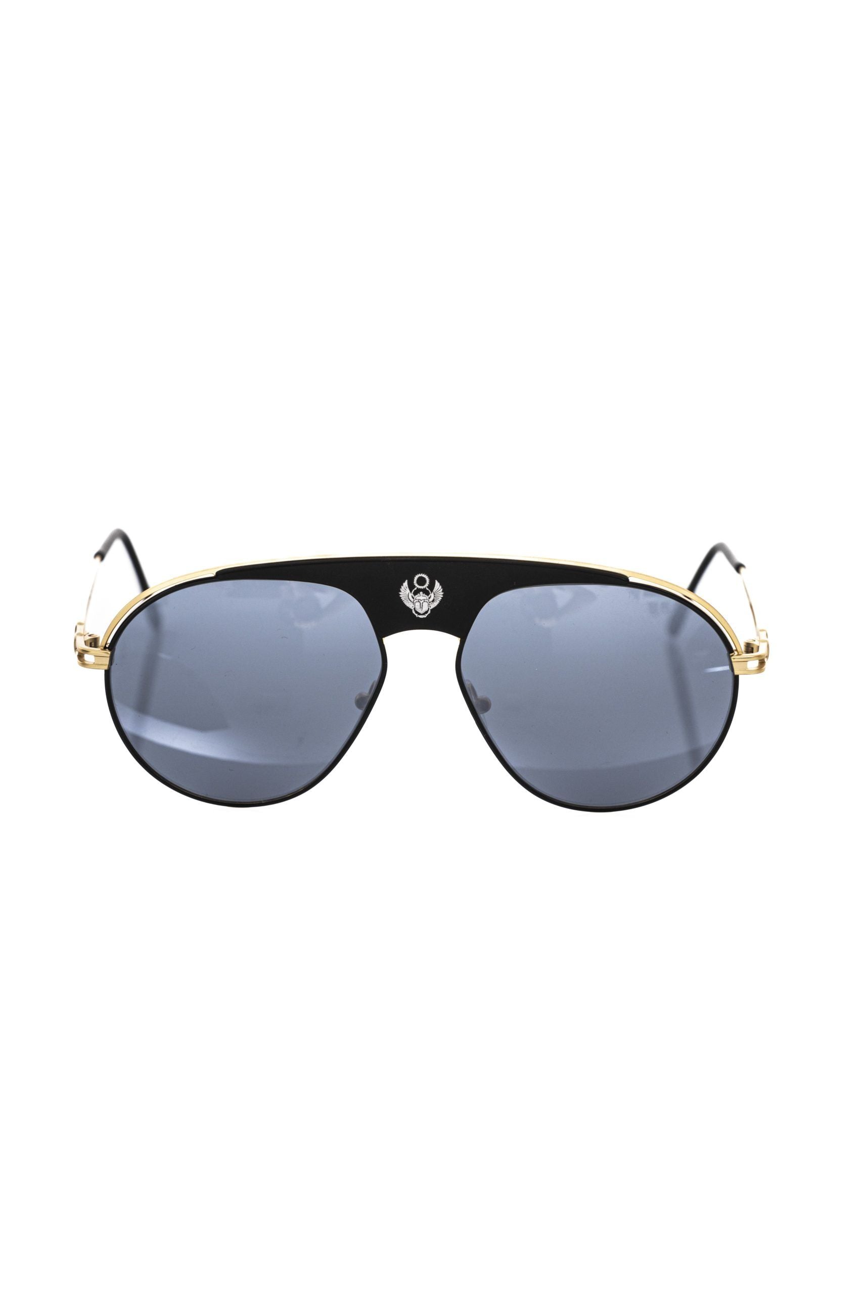 Frankie Morello Black Metallic Men's Sunglass Shield - Zeiniez