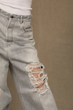 Don The Fuller Gray Cotton Jeans & Pant - Zeiniez