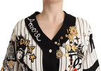 Dolce & Gabbana White Cotton Crystal Charms Amore Shirt - Zeiniez