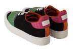 GCDS Multicolor Suede Low Top Lace Up Women Sneakers Shoes - Zeiniez