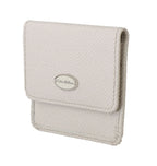 Dolce & Gabbana White Dauphine Leather Holder Pocket Wallet Condom Case - Zeiniez