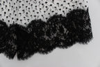 Dolce & Gabbana White Black Floral Lace Silk Sleepwear Shorts - Zeiniez