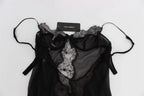 Dolce & Gabbana Black Silk Lace Babydoll Lingerie Top - Zeiniez
