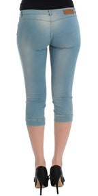 Ermanno Scervino Blue Capri Pants Cropped Jeans - Zeiniez