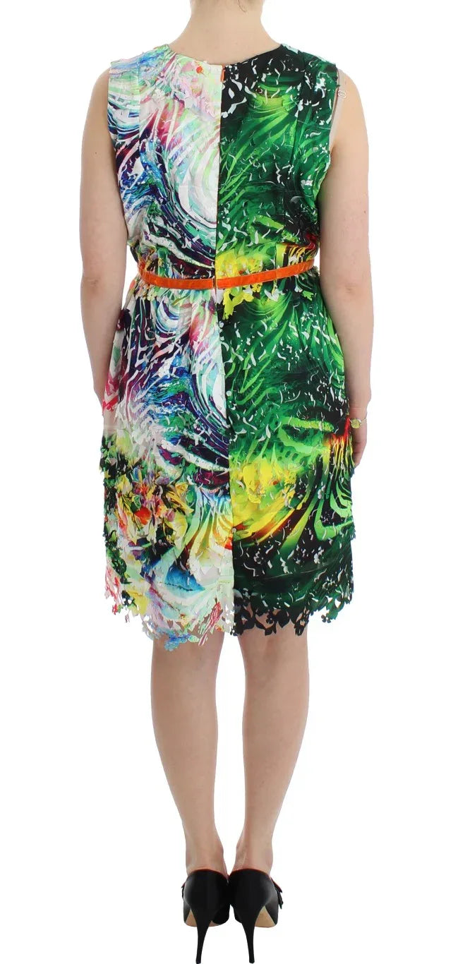 Lanre Da Silva Ajayi Multicolor Organza Sheath Dress - Zeiniez