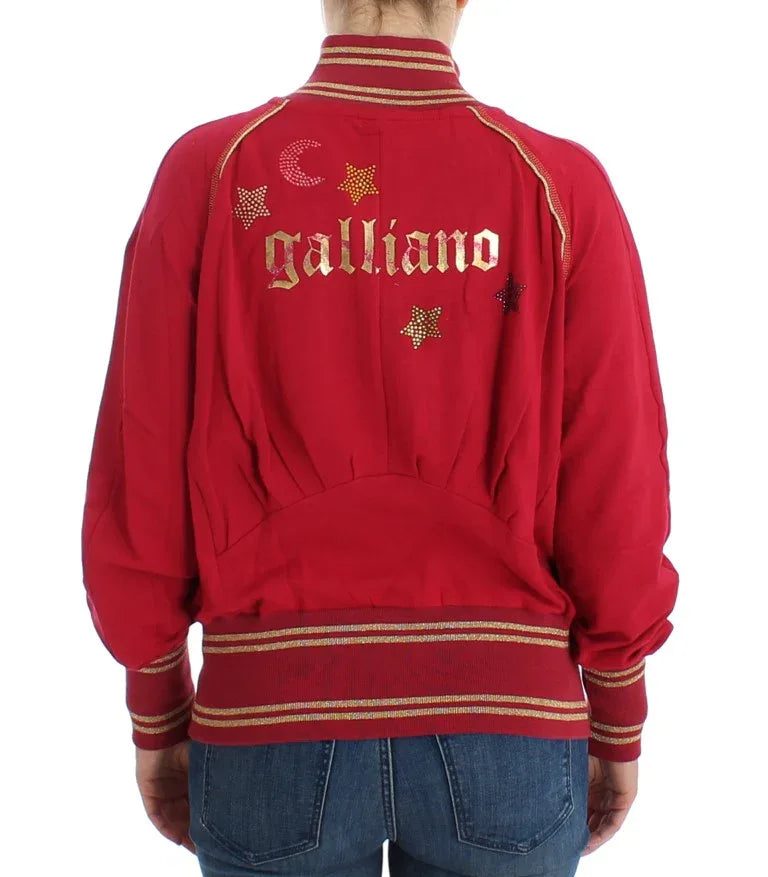 John Galliano Pink Mock Zip Cardigan Sweatshirt Sweater - Zeiniez