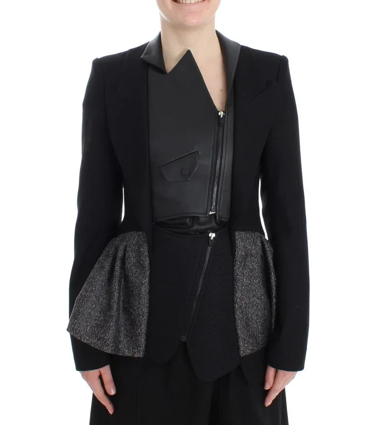 KAALE SUKTAE Black Short Blazer Coat Biker Jacket - Zeiniez