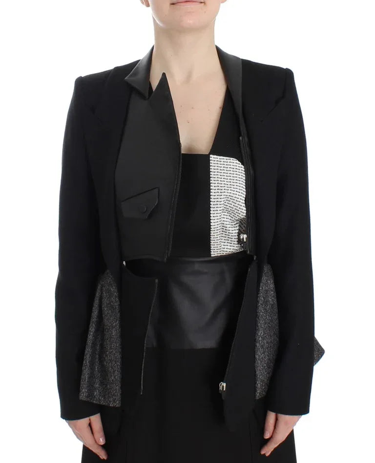KAALE SUKTAE Black Short Blazer Coat Biker Jacket - Zeiniez