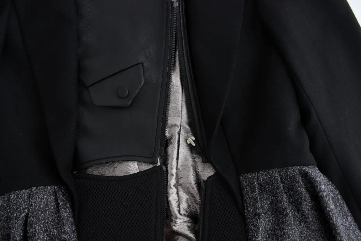 KAALE SUKTAE Black Short Blazer Coat Biker Jacket - Zeiniez