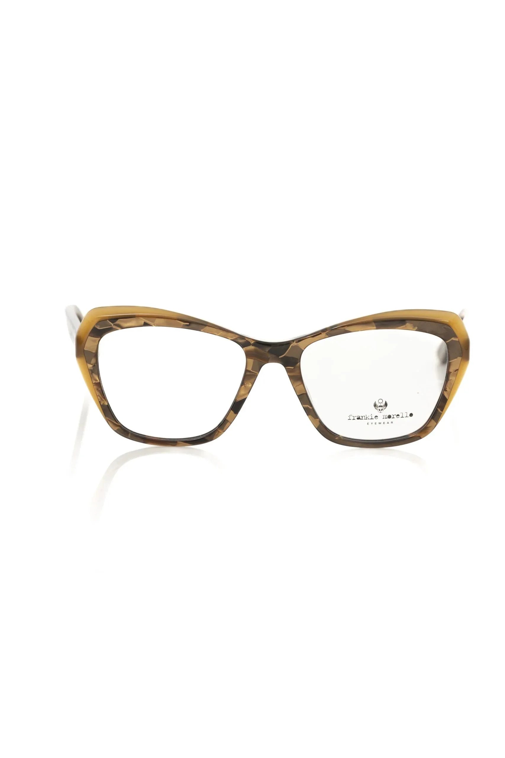 Frankie Morello Beige Acetate Women's Eyeglass Frame - Zeiniez