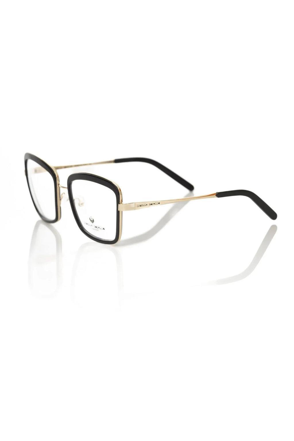 Frankie Morello Black Metallic Women's Eyeglass Frame - Zeiniez