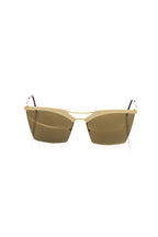 Frankie Morello Gold Metallic Fibre Women Sunglass - Zeiniez