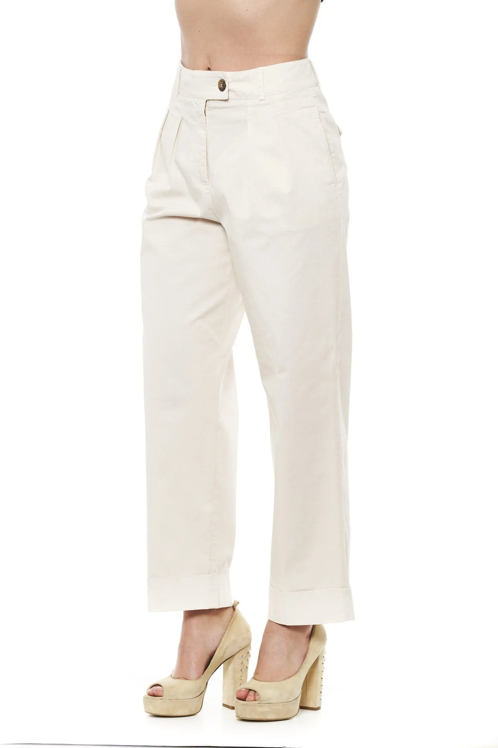 Peserico Beige Cotton Jeans & Pants - Zeiniez