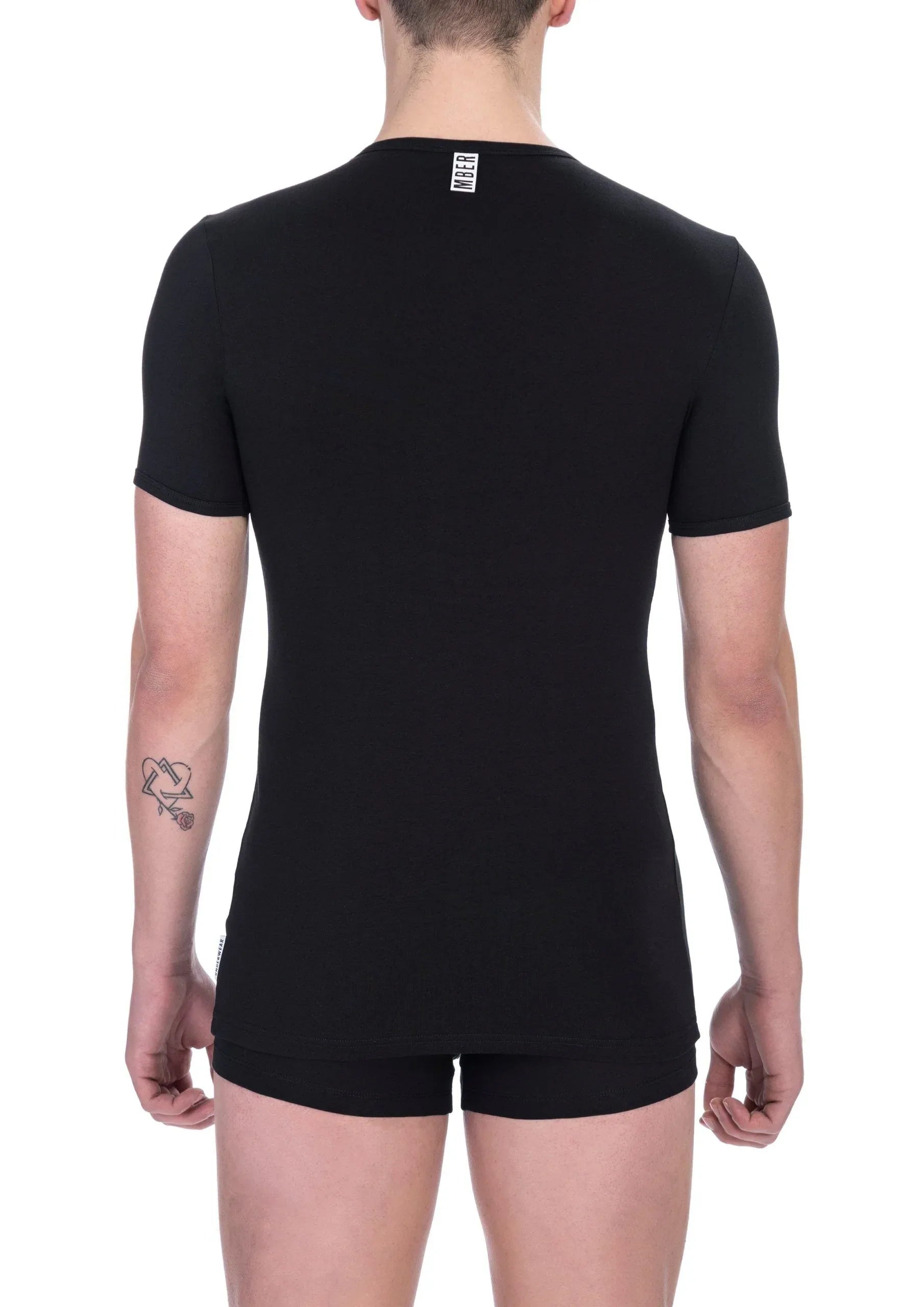 Bikkembergs Black Cotton Men T-Shirt - Zeiniez