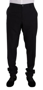 Dolce & Gabbana Blue GOLD Wool Single Breasted 2 Piece Suit - Zeiniez