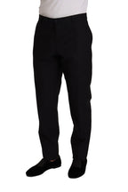 Dolce & Gabbana Blue Wool Silk Formal Trouser Dress Pants - Zeiniez