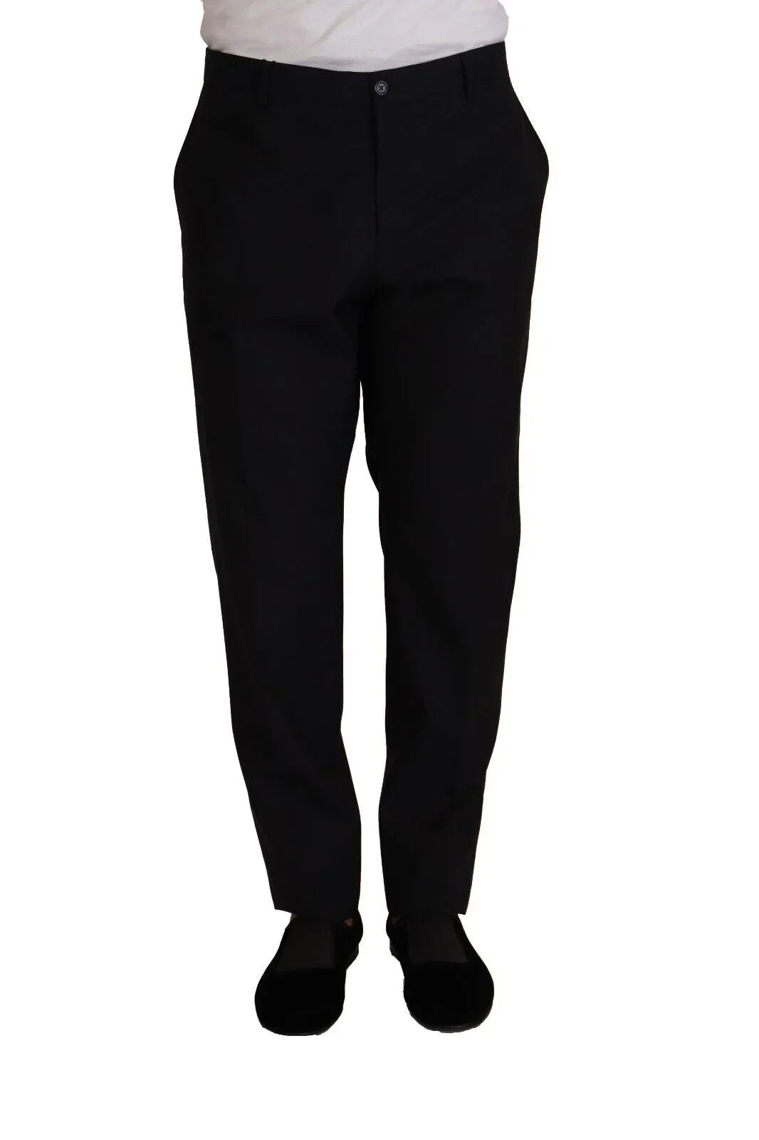 Dolce & Gabbana Blue Wool Silk Formal Trouser Dress Pants - Zeiniez