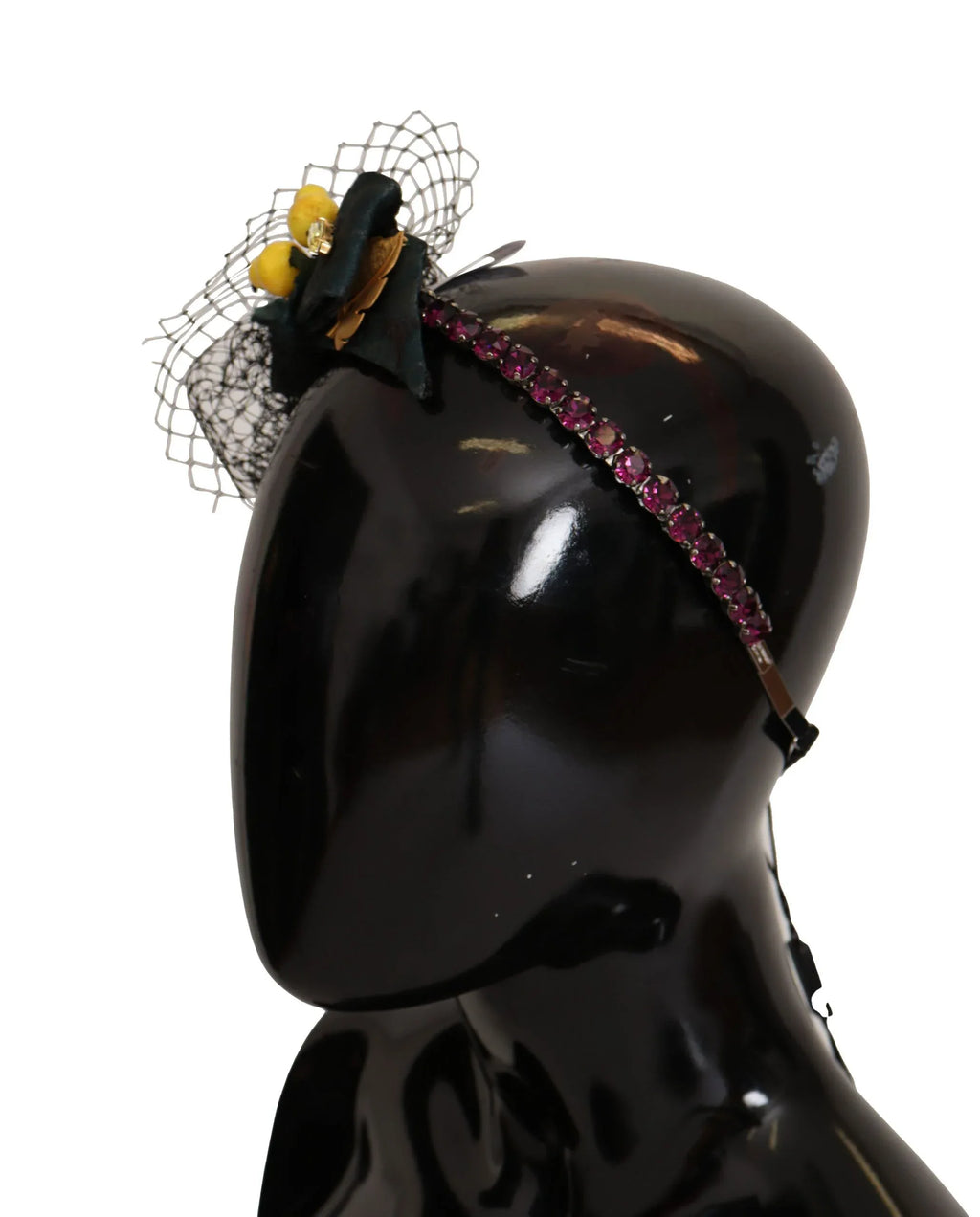 Dolce & Gabbana Purple Crystal Diadem Headband Lemons Sicily Tiara - Zeiniez