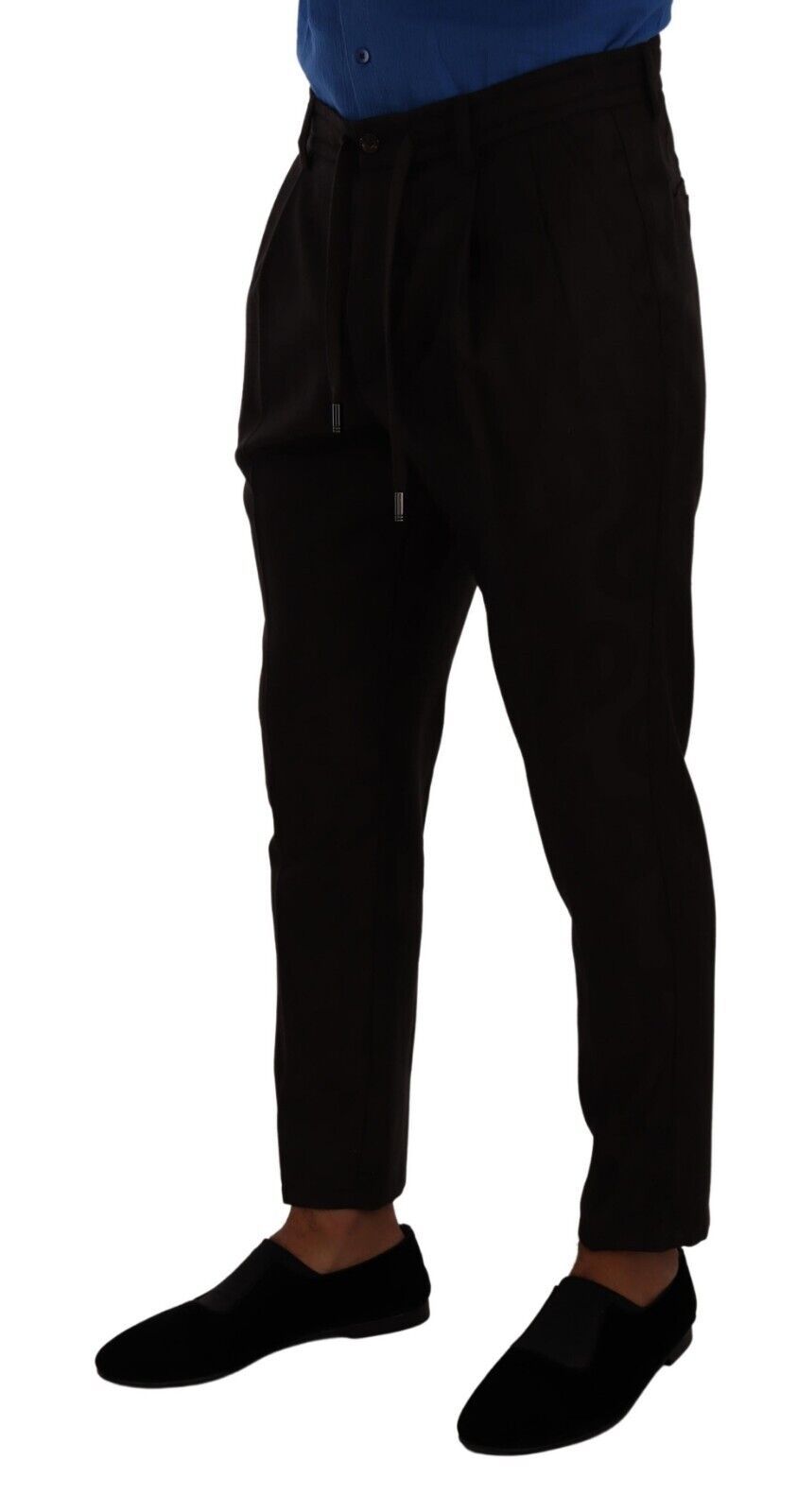 Dolce & Gabbana Bordeaux Wool Men Skinny Trouser Pants - Zeiniez