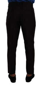 Dolce & Gabbana Bordeaux Wool Men Skinny Trouser Pants - Zeiniez