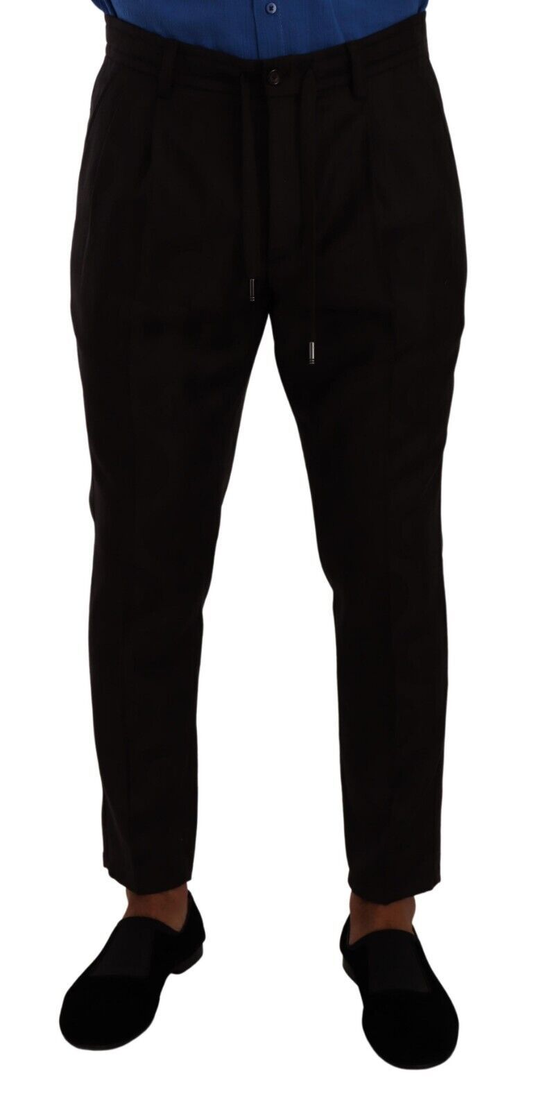 Dolce & Gabbana Bordeaux Wool Men Skinny Trouser Pants - Zeiniez