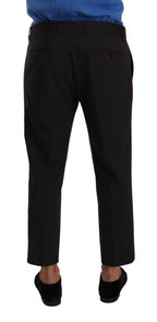 Dolce & Gabbana Gray Bordeaux Wool Trouser Dress Pants - Zeiniez
