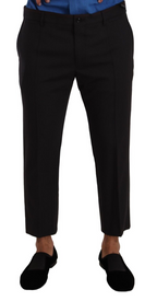 Dolce & Gabbana Gray Bordeaux Wool Trouser Dress Pants - Zeiniez