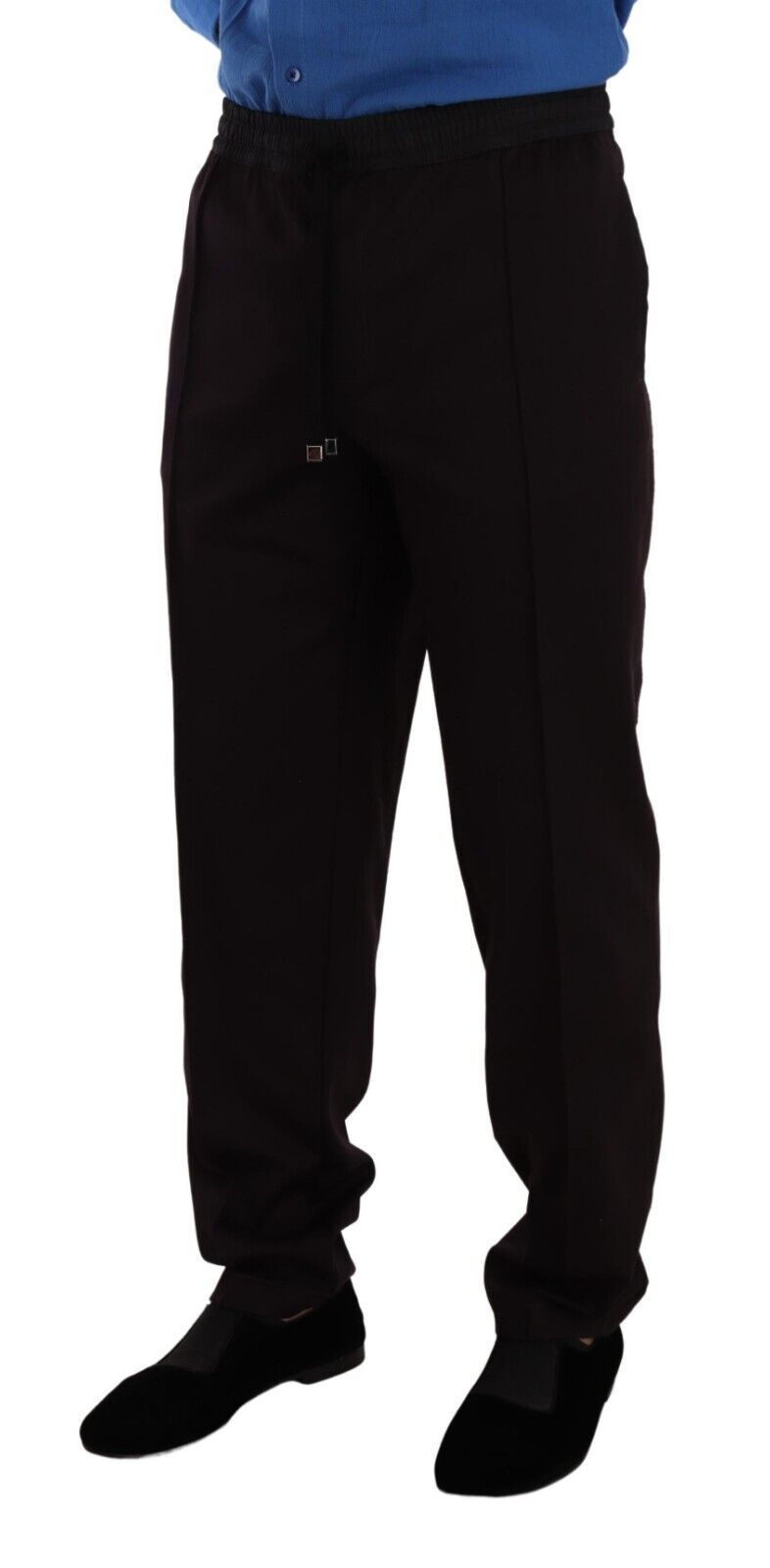 Dolce & Gabbana Bordeaux Cotton Mens Skinny Trouser Pants - Zeiniez