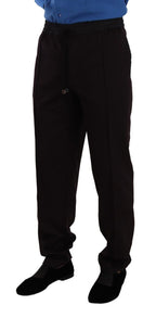 Dolce & Gabbana Bordeaux Cotton Mens Skinny Trouser Pants - Zeiniez