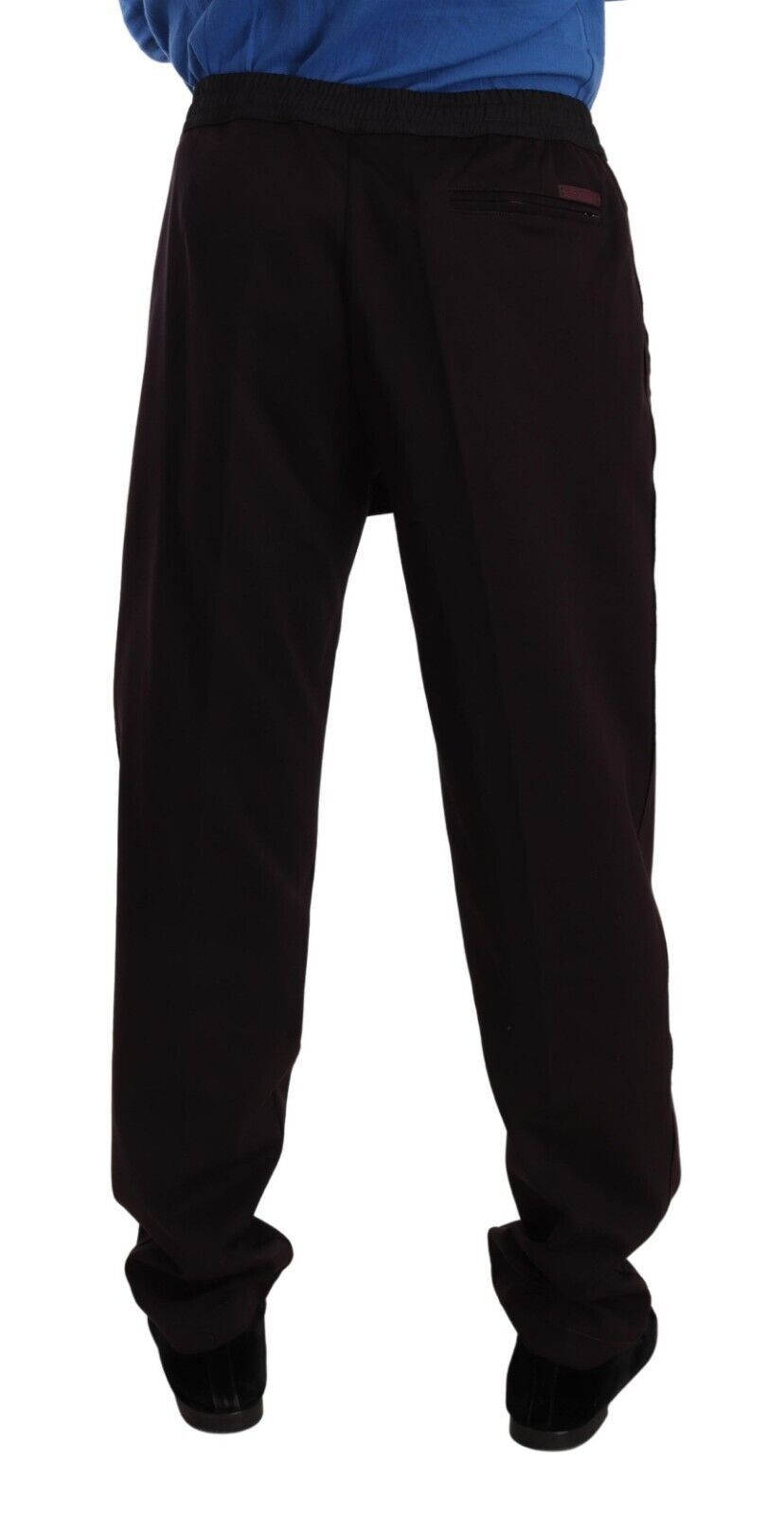 Dolce & Gabbana Bordeaux Cotton Mens Skinny Trouser Pants - Zeiniez