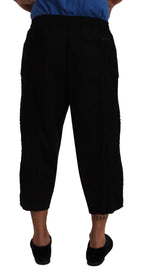 Dolce & Gabbana Black Cotton Torero Sweatpants Shorts Pants - Zeiniez
