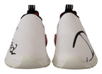 Dolce & Gabbana White Red Sorrento Sandals Sneakers - Zeiniez