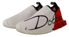 Dolce & Gabbana White Red Sorrento Sandals Sneakers - Zeiniez