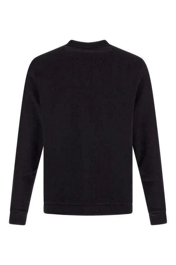 Hugo Boss Black Cotton Logo Details Sweatshirt - Zeiniez