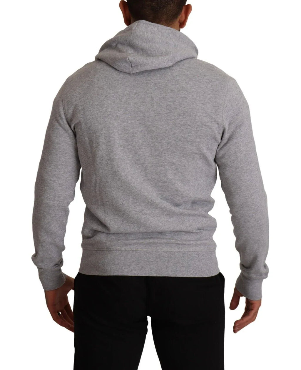 Hackett Gray Full Zip Hooded Cotton Sweatshirt Sweater - Zeiniez