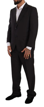 Domenico Tagliente Dark Gray Single Breasted Formal Suit - Zeiniez