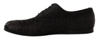 Dolce & Gabbana Black Caiman Leather Mens Oxford Shoes - Zeiniez