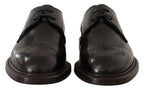 Dolce & Gabbana Black Leather Dress Formal Derby Shoes - Zeiniez