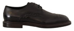 Dolce & Gabbana Black Leather Dress Formal Derby Shoes - Zeiniez