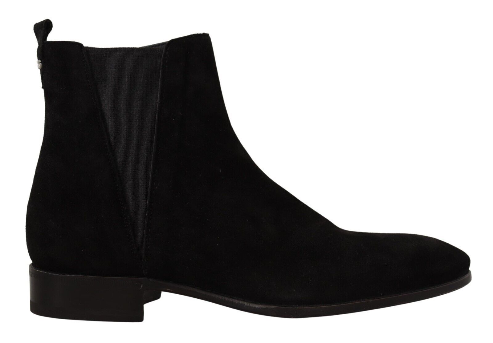 Dolce & Gabbana Black Suede Leather Chelsea Mens Boots Shoes - Zeiniez