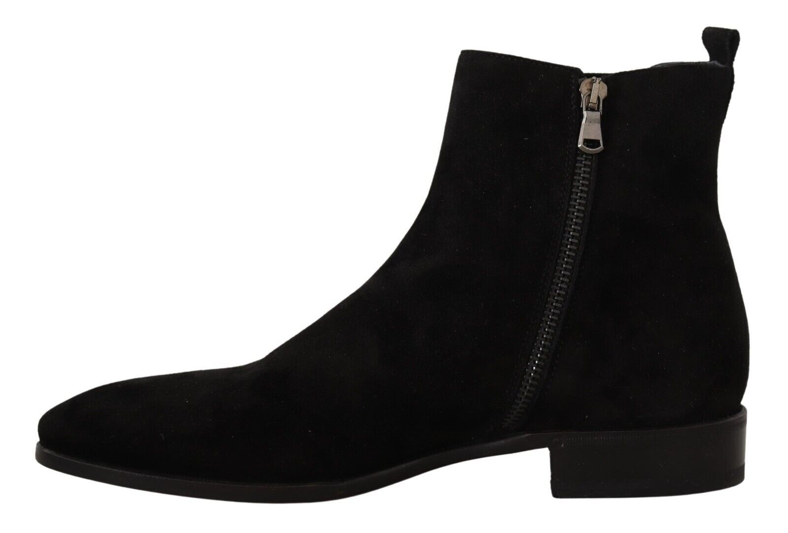 Dolce & Gabbana Black Suede Leather Chelsea Mens Boots Shoes - Zeiniez