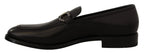 Salvatore Ferragamo Black Calf Leather Moccasin Formal Shoes - Zeiniez