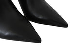 Jimmy Choo Black Calf Leather Lexx Pumps Shoes - Zeiniez