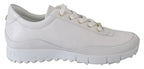 Jimmy Choo White Leather Monza Sneakers - Zeiniez