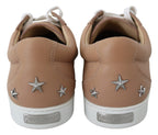 Jimmy Choo Powder Pink Leather Cash Sneakers - Zeiniez